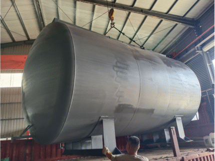 Stainless steel double-layer horizontal storage tank